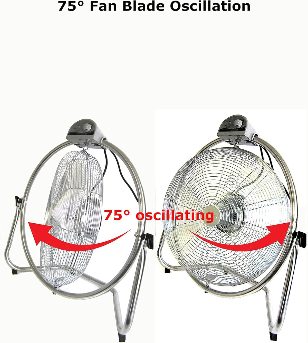 20 Inch 3 Speed Oscillating Floor Fan X736707