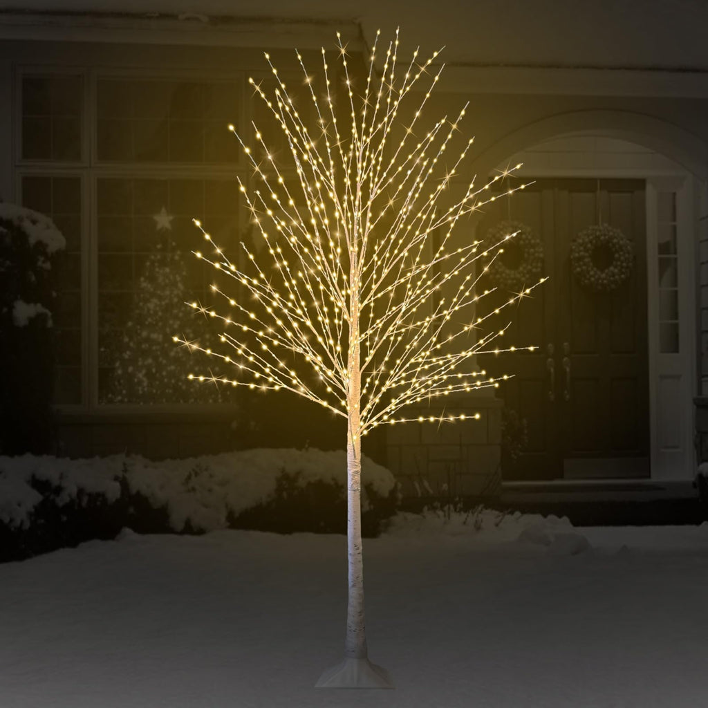 6FT Lighted Birch Tree with 880 LED Lights O670698
