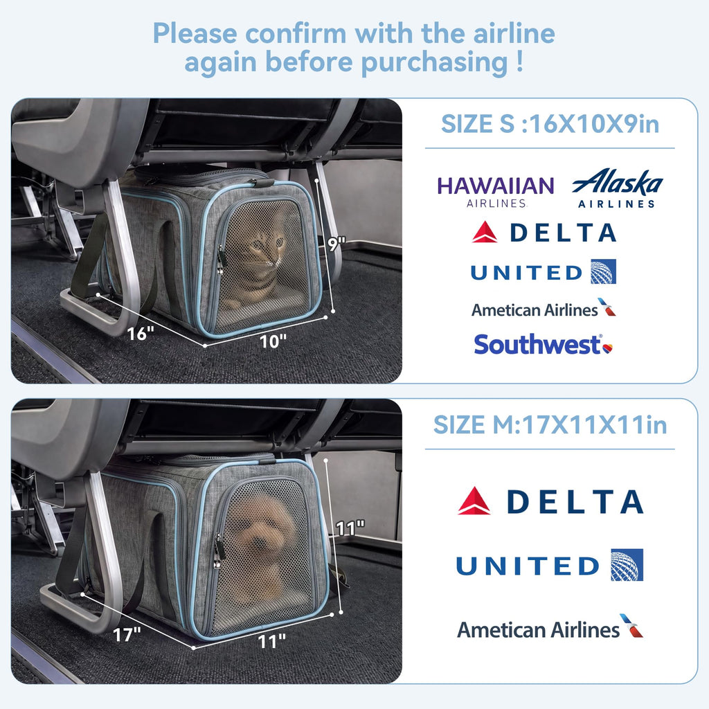Small Double Expandable Cat Carrier C82837