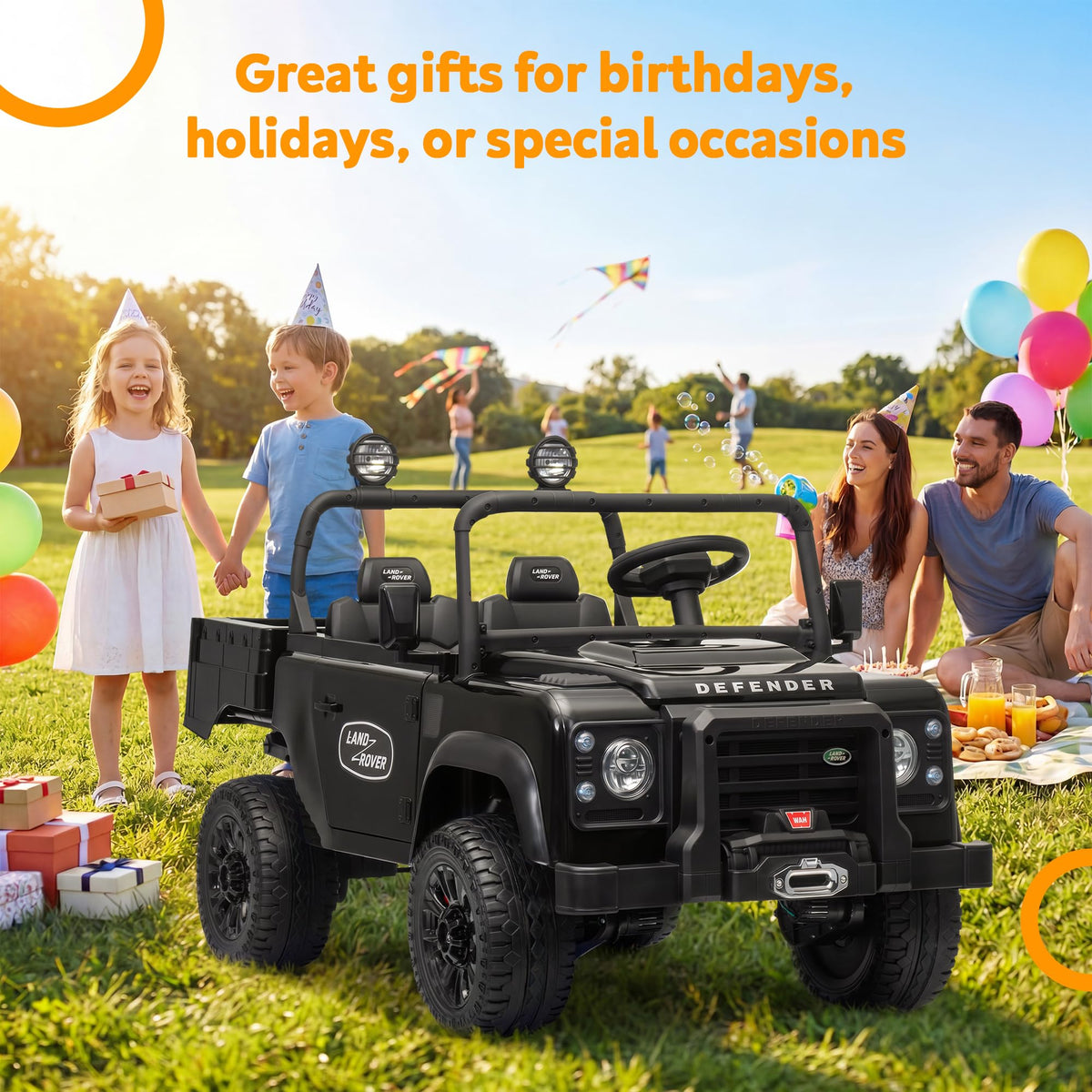 Black 24V Ride On Dump Truck X988