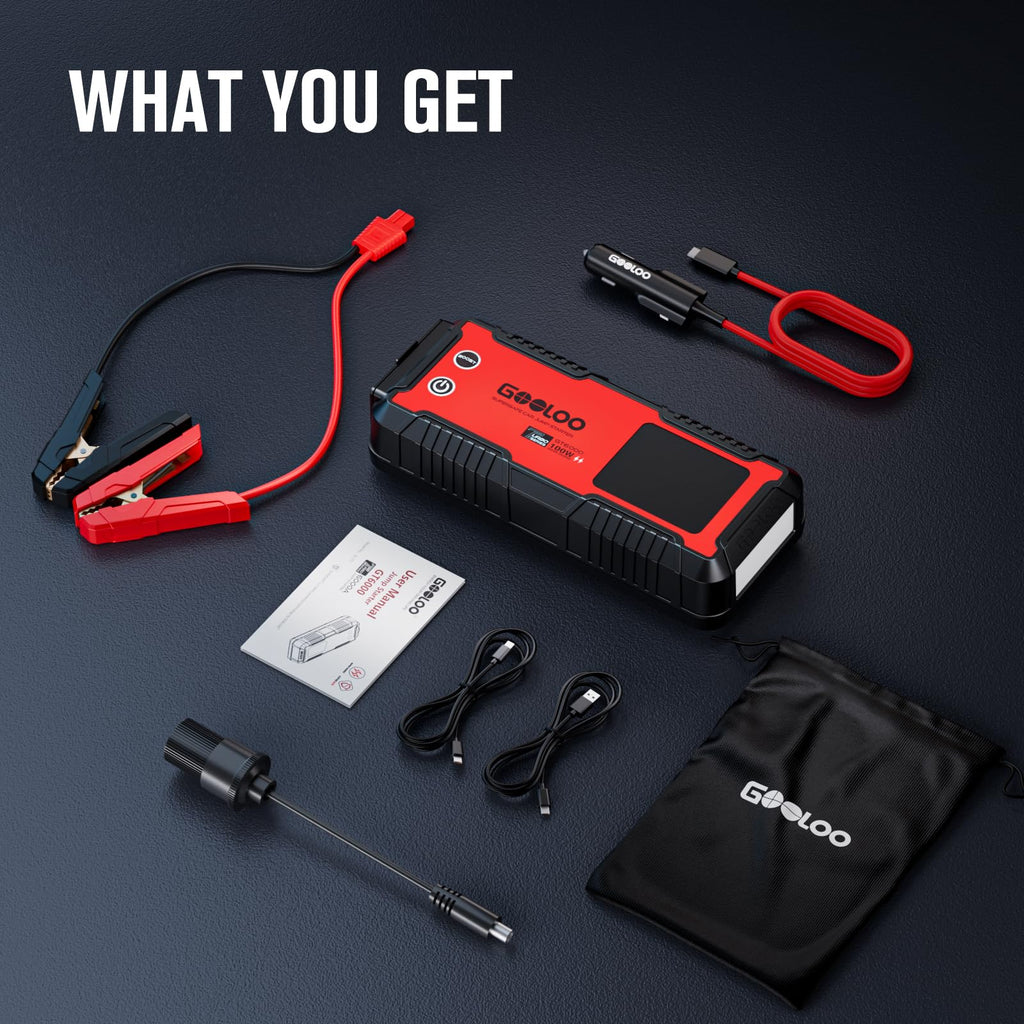 6000A 12V Jump Starter with 100W Fast Charge S785
