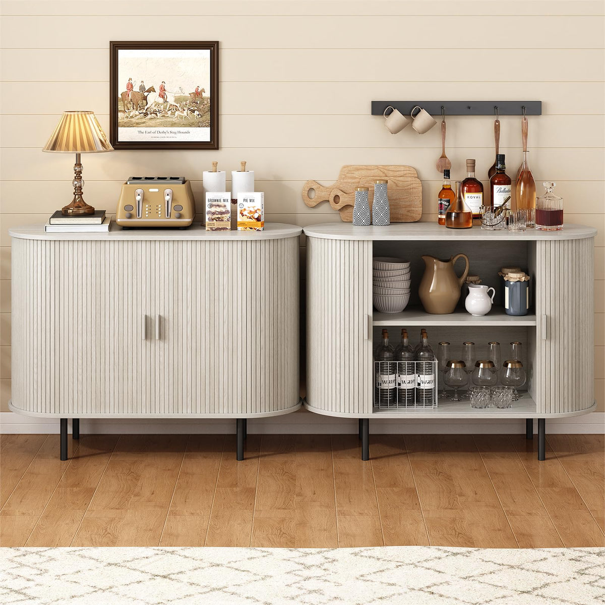 40" Sideboard Buffet Cabinet with Sliding Door S17324