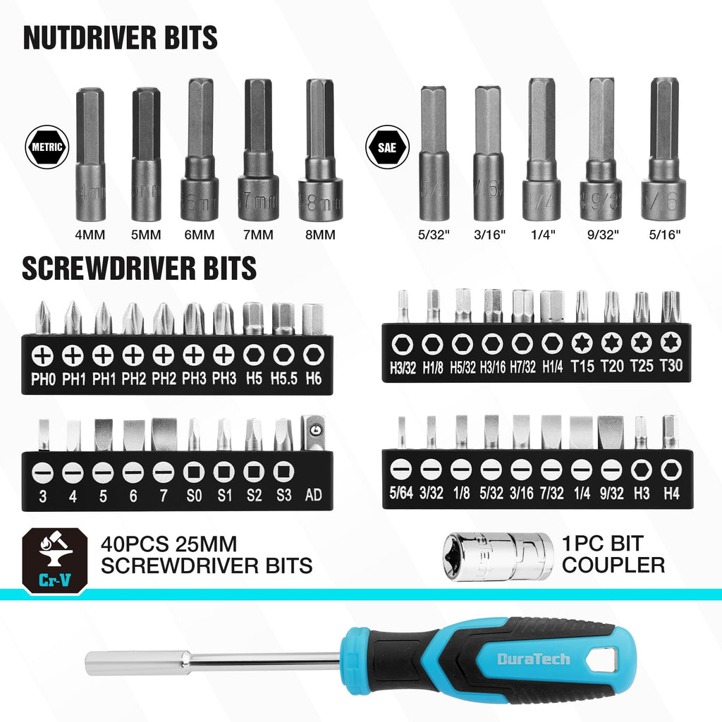 121-Piece Mechanics Tool Kit with Carrying Tool Box Q60679