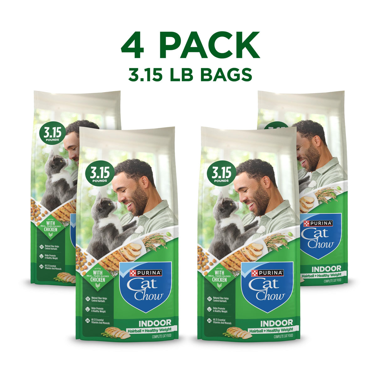 Indoor Hairball Healthy Weight Dry Cat Food 3.15 lb A85683