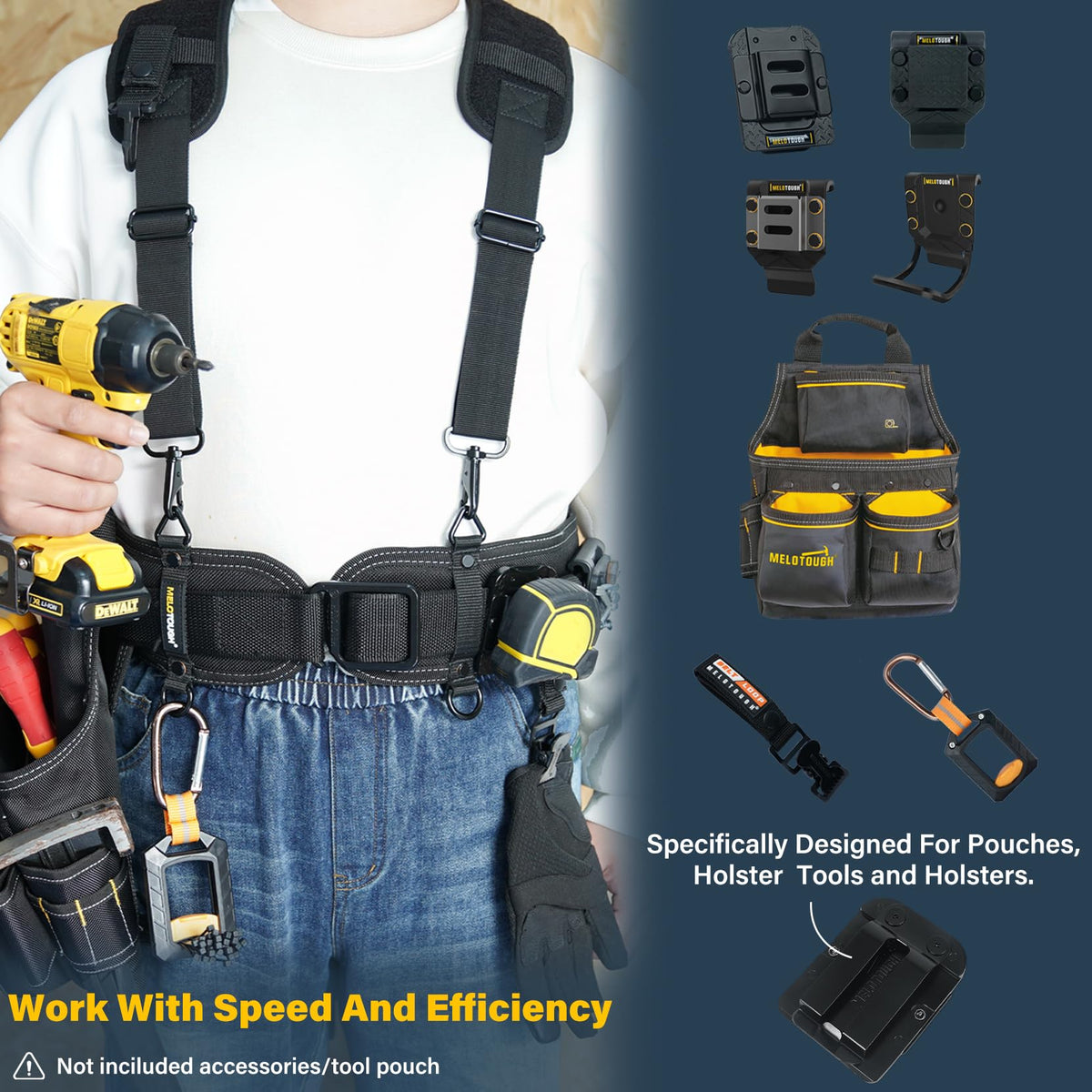 Padded Electrician Tool Belt T701