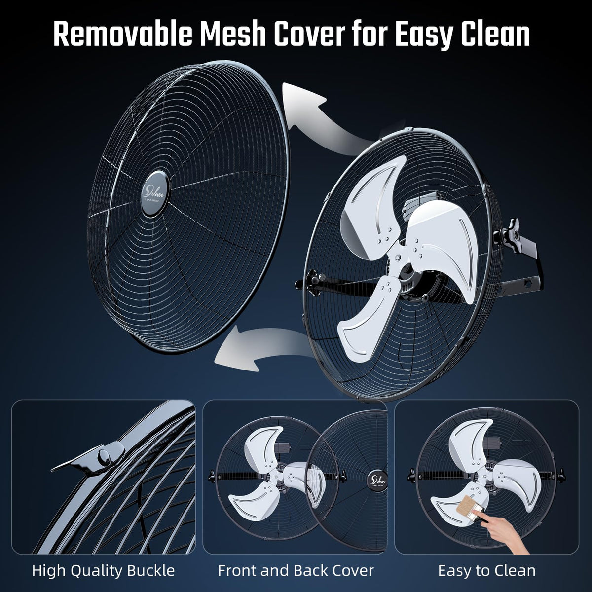 18 Inch 3 Speed Metal Wall Mount Fan M80107