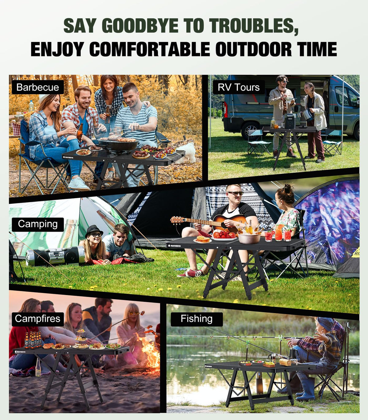 Portable Folding Grill Table N8619
