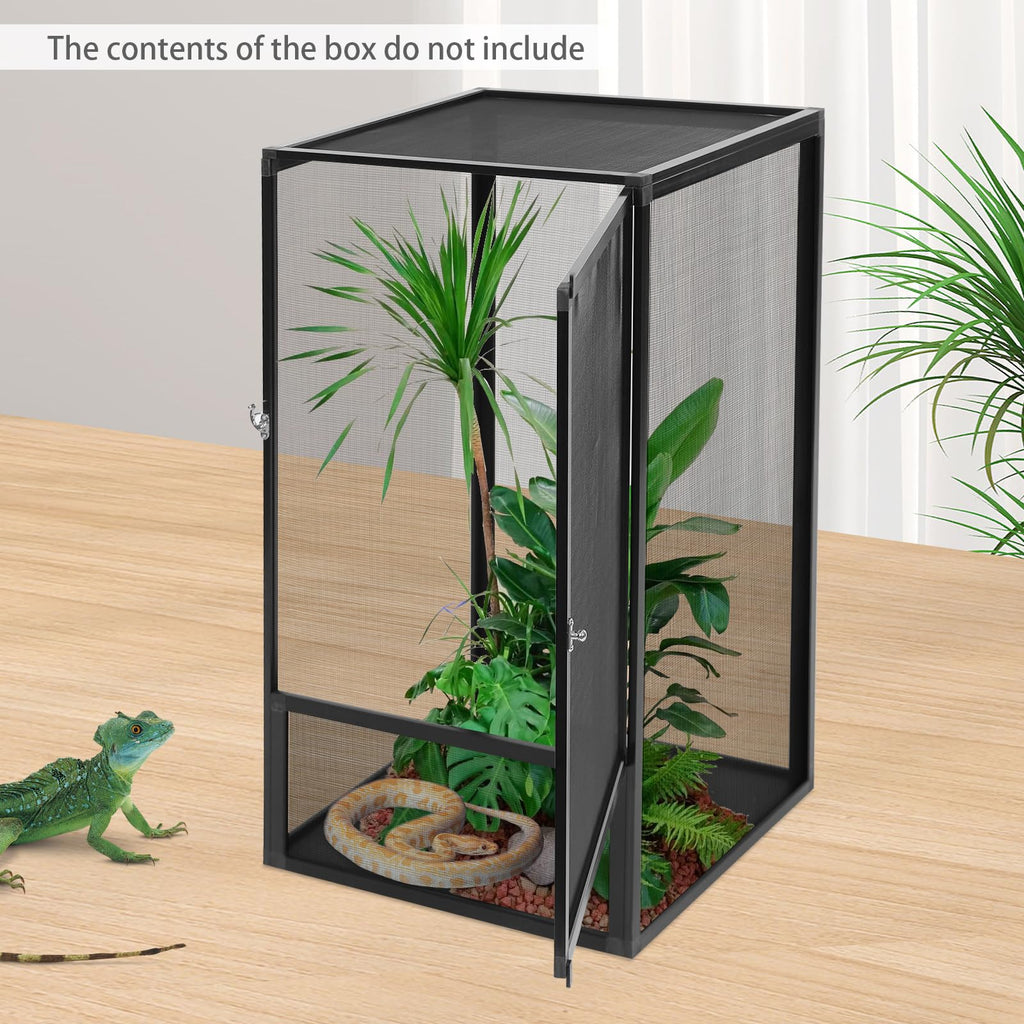 Terrarium Enclosure with Mesh Top and Locking Latch T17469