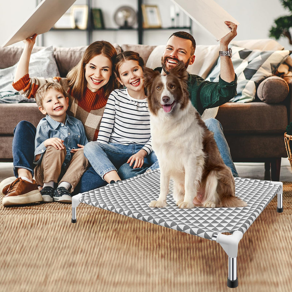 Medium Cotton Elevated Outdoor Dog Bed N7135