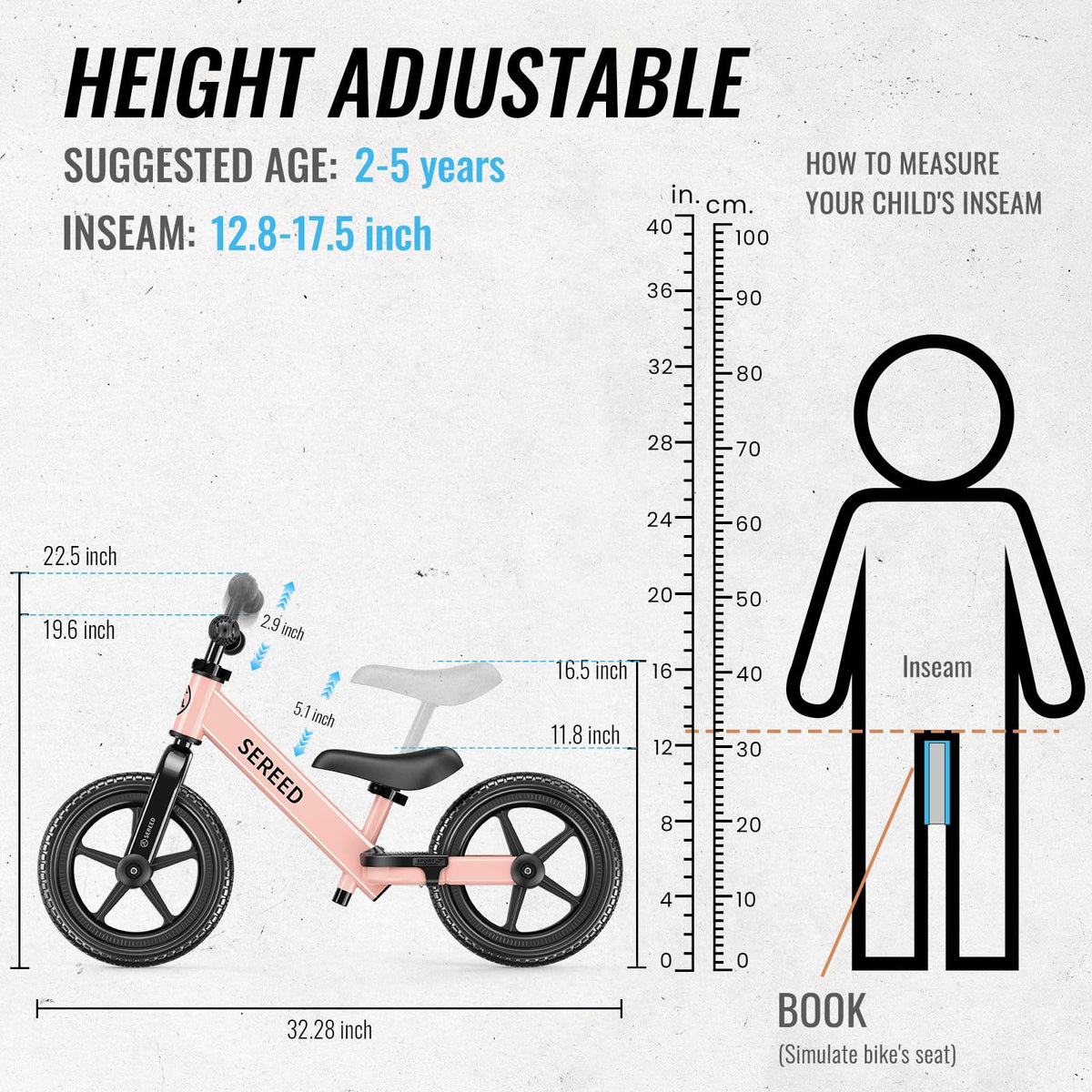 Adjustable Toddler Balance Bike E6464