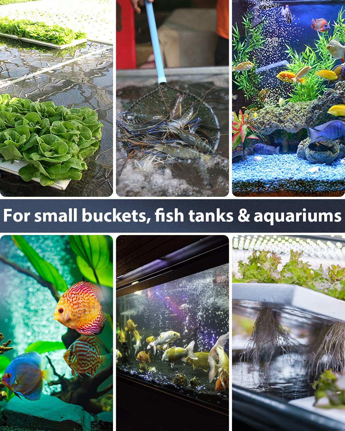 4 Inch Aquarium Air Stone Bar Bubbler, 4 Pack C37482