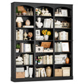 71" 6 Tier Black Bookshelf R530