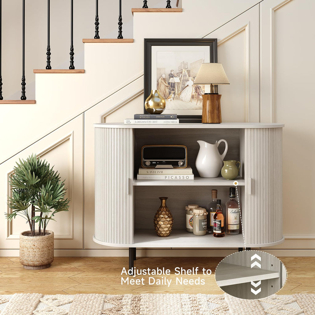 40" Sideboard Buffet Cabinet with Sliding Door S17324
