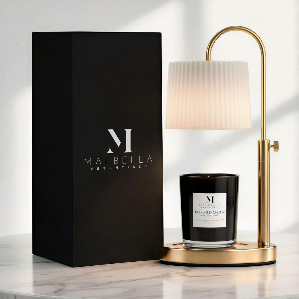 Dimmable Glass Candle Warmer Lamp with Timer O6402