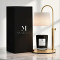 Dimmable Glass Candle Warmer Lamp with Timer O6402