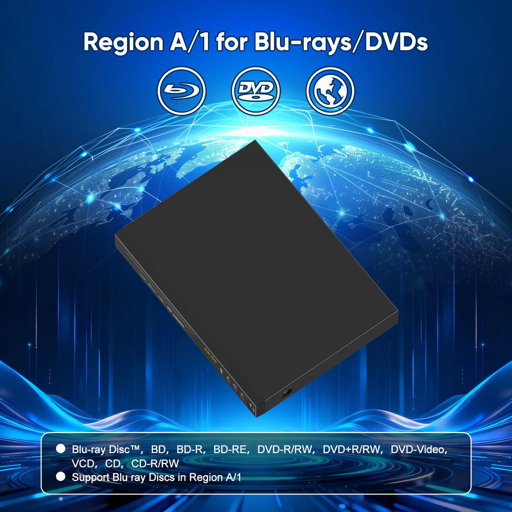 Full HD 1080p Blu-ray DVD Player with Dolby Digital N3183