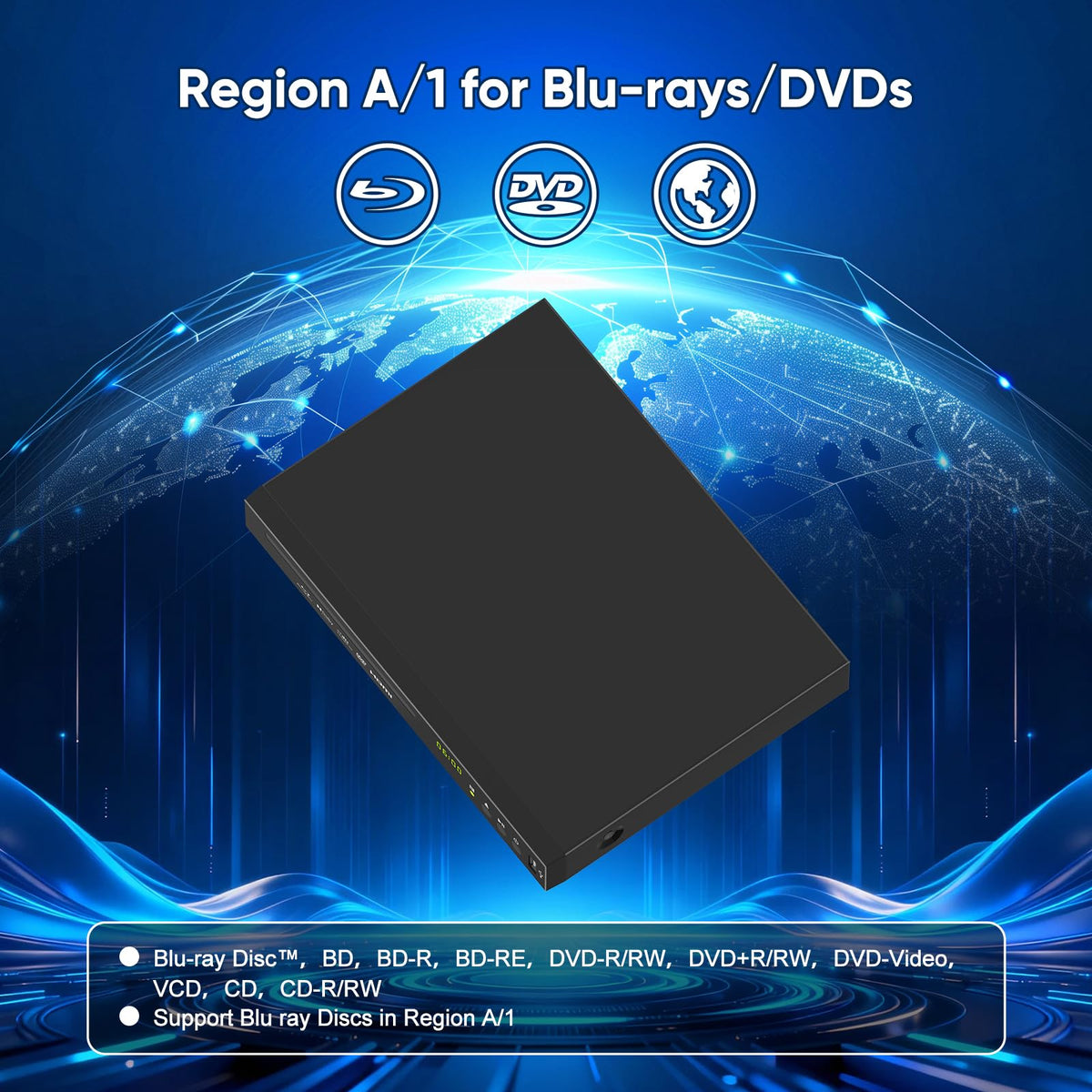 Full HD 1080p Blu-ray DVD Player with Dolby Digital N3183