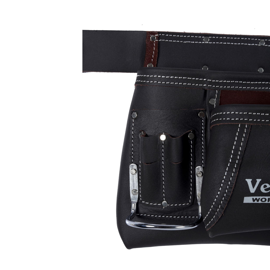Brown Leather 2-Inch Tool Belt with 12 Pockets N23884