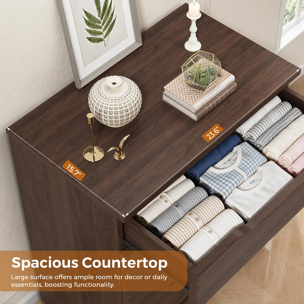 Brown 5 Drawer Dresser A4035