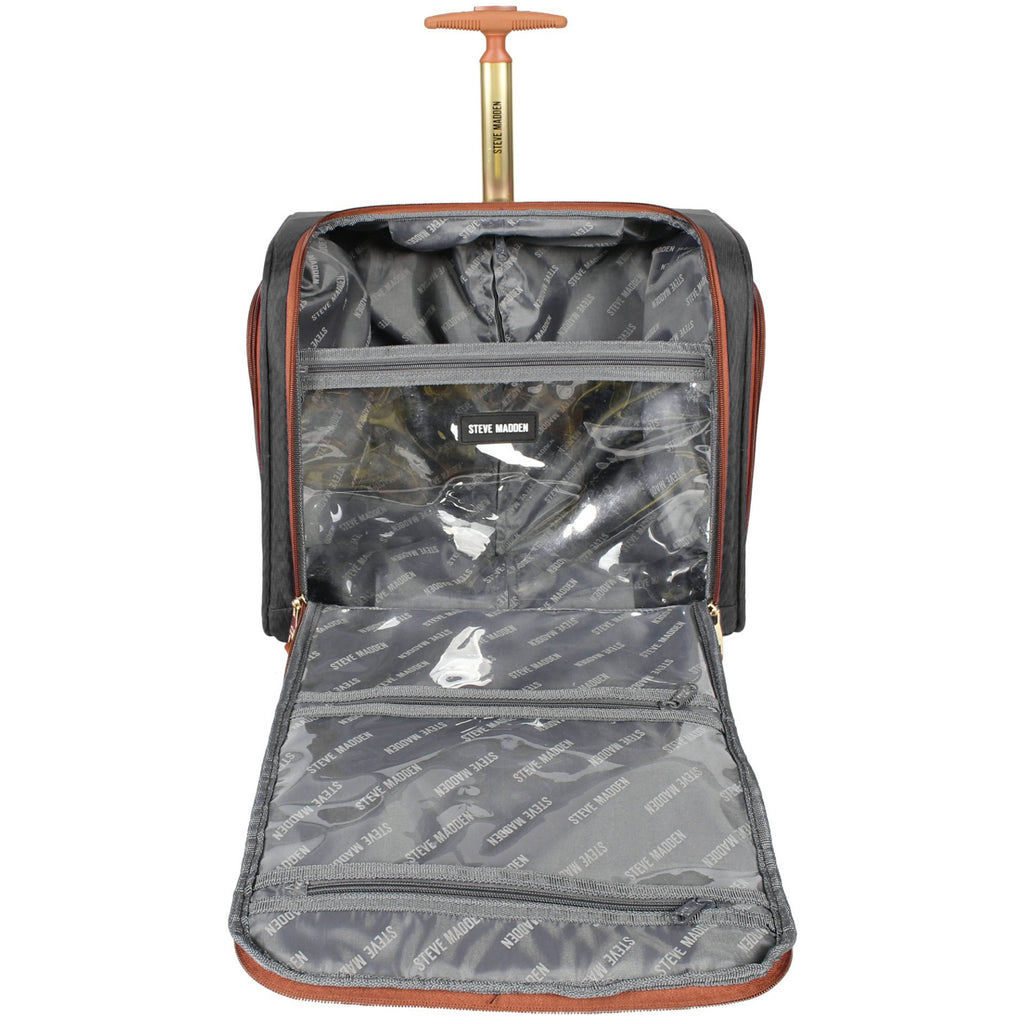 15 Inch Carry on Suitcase Black Y769712