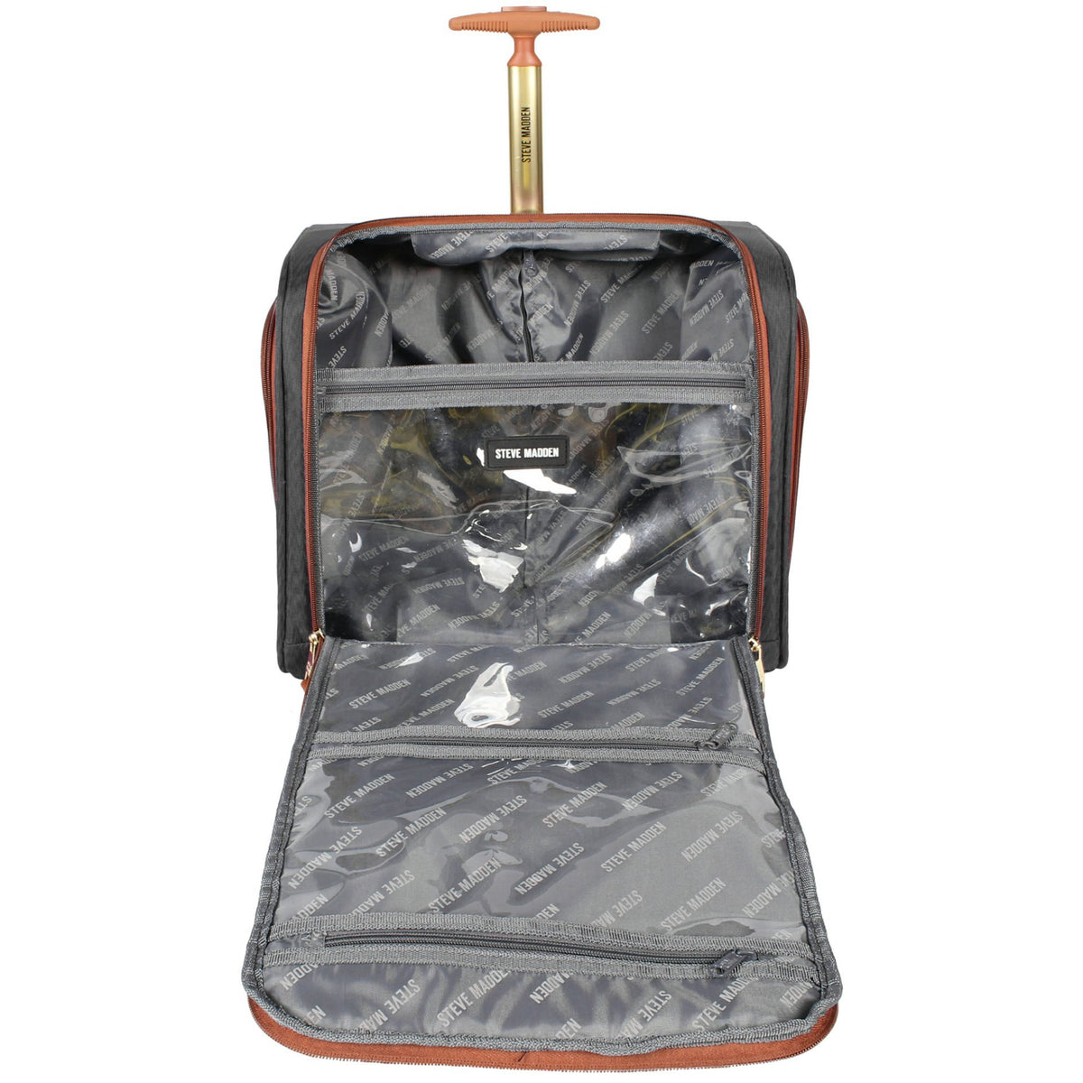 15 Inch Carry on Suitcase Black Y769712