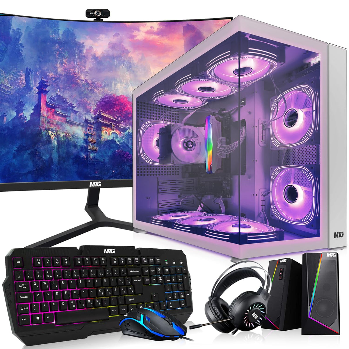 Gaming Tower PC, i5 8th Gen, 16GB RAM, 1TB Nvme Z815877