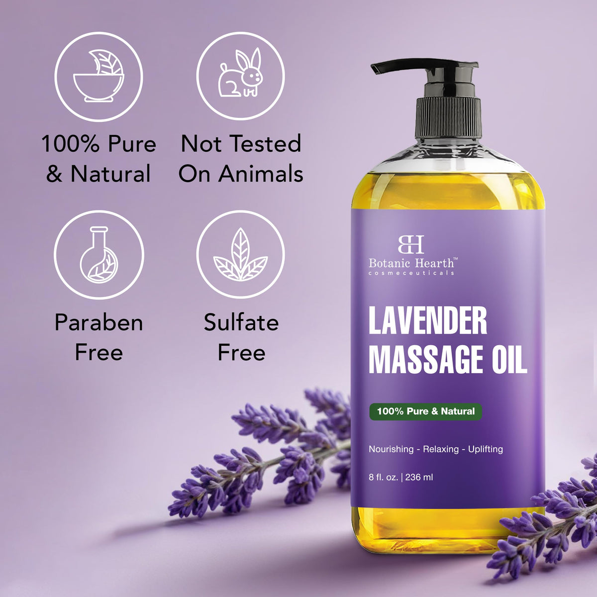 Lavender Massage Oil 8 Fl Oz X597702