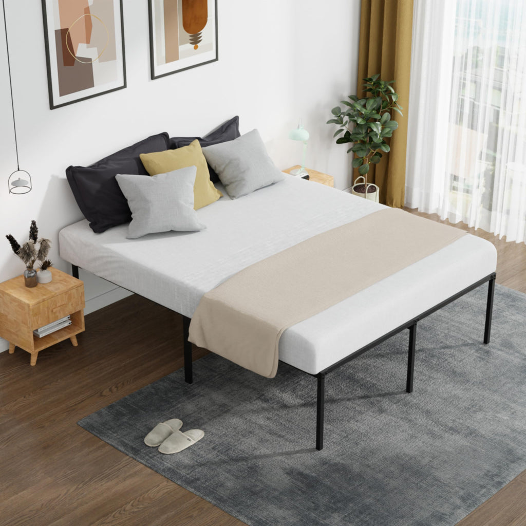 18 Inch Metal Full Bed Frame with Storage M565