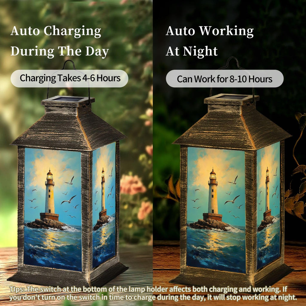 Waterproof Solar Powered Hanging Lantern Q6424