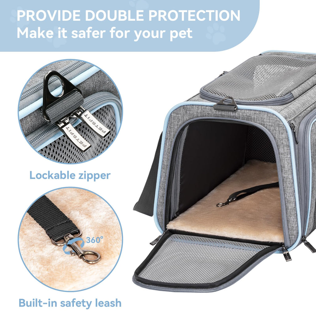 Small Double Expandable Cat Carrier C82837