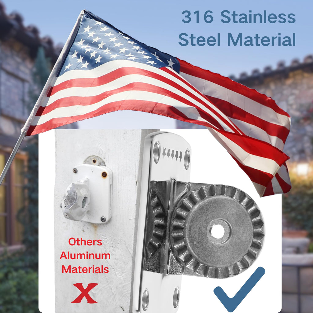 316 Stainless Steel Adjustable Flag Pole Holder Z38442