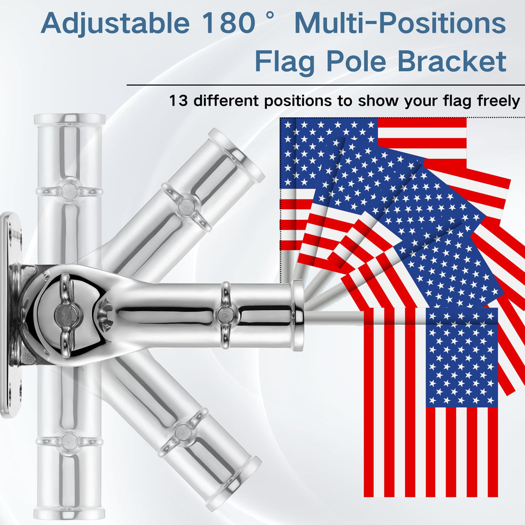 316 Stainless Steel Adjustable Flag Pole Holder Z38442