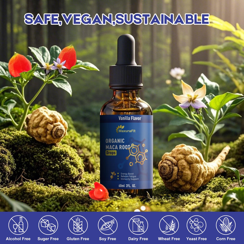 Maca Root Ashwagandha Liquid Drops 4 fl oz 2 Pack K33342