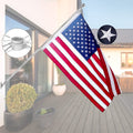 6 Ft Stainless Steel Flag Pole Kit with 3x5 Ft Nylon Flag B85003
