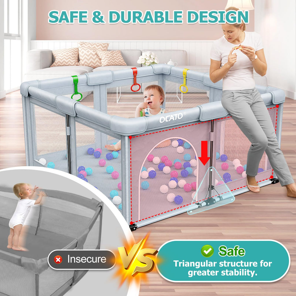 Foldable Baby Playpen 50×50 I94542