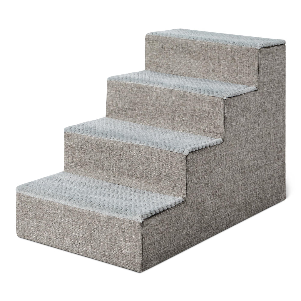 4-Step Non-Slip Grey Dog Steps H59522