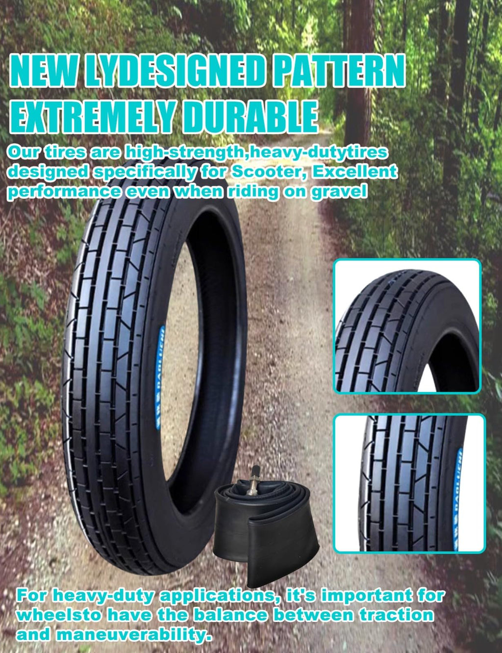 17 6PR TT Dirt Bike Tire and Inner Tube Y36935