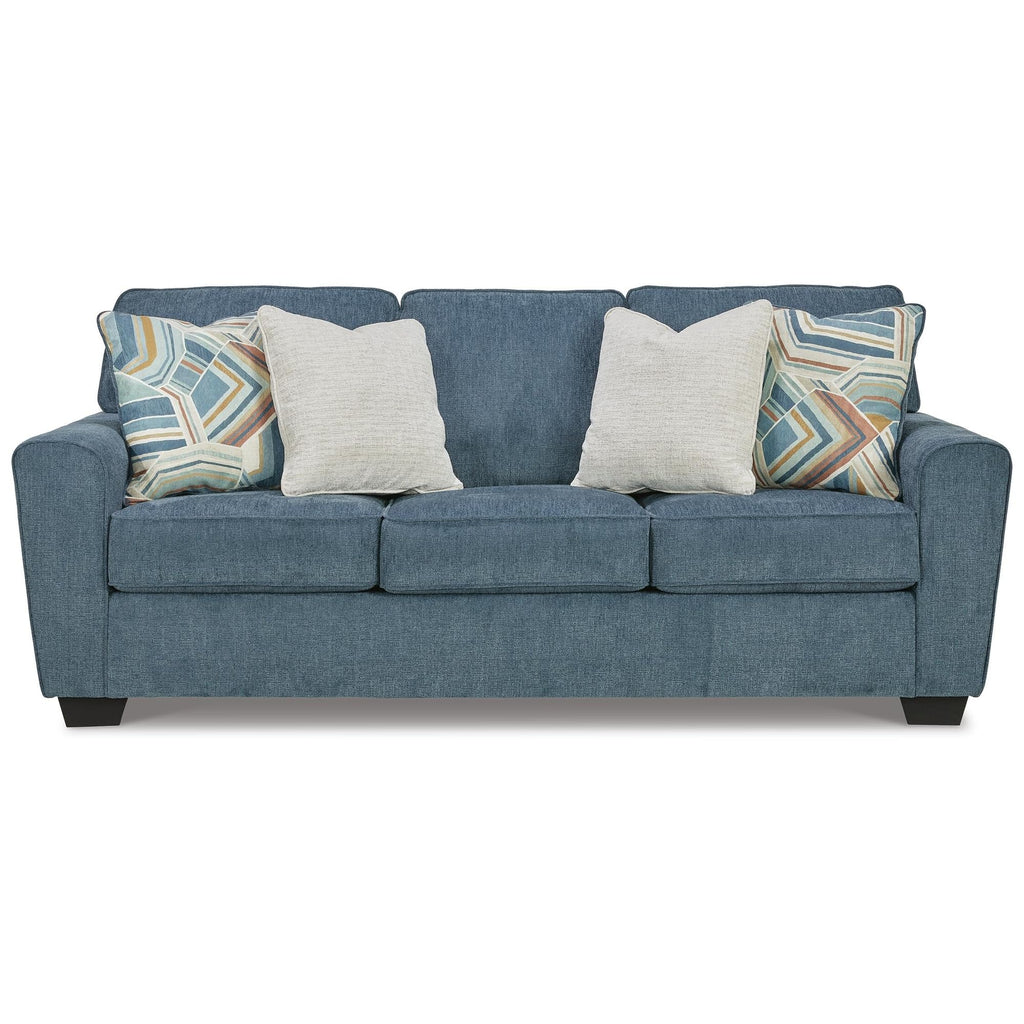 Blue Chenille 3 Seater Couch H565908