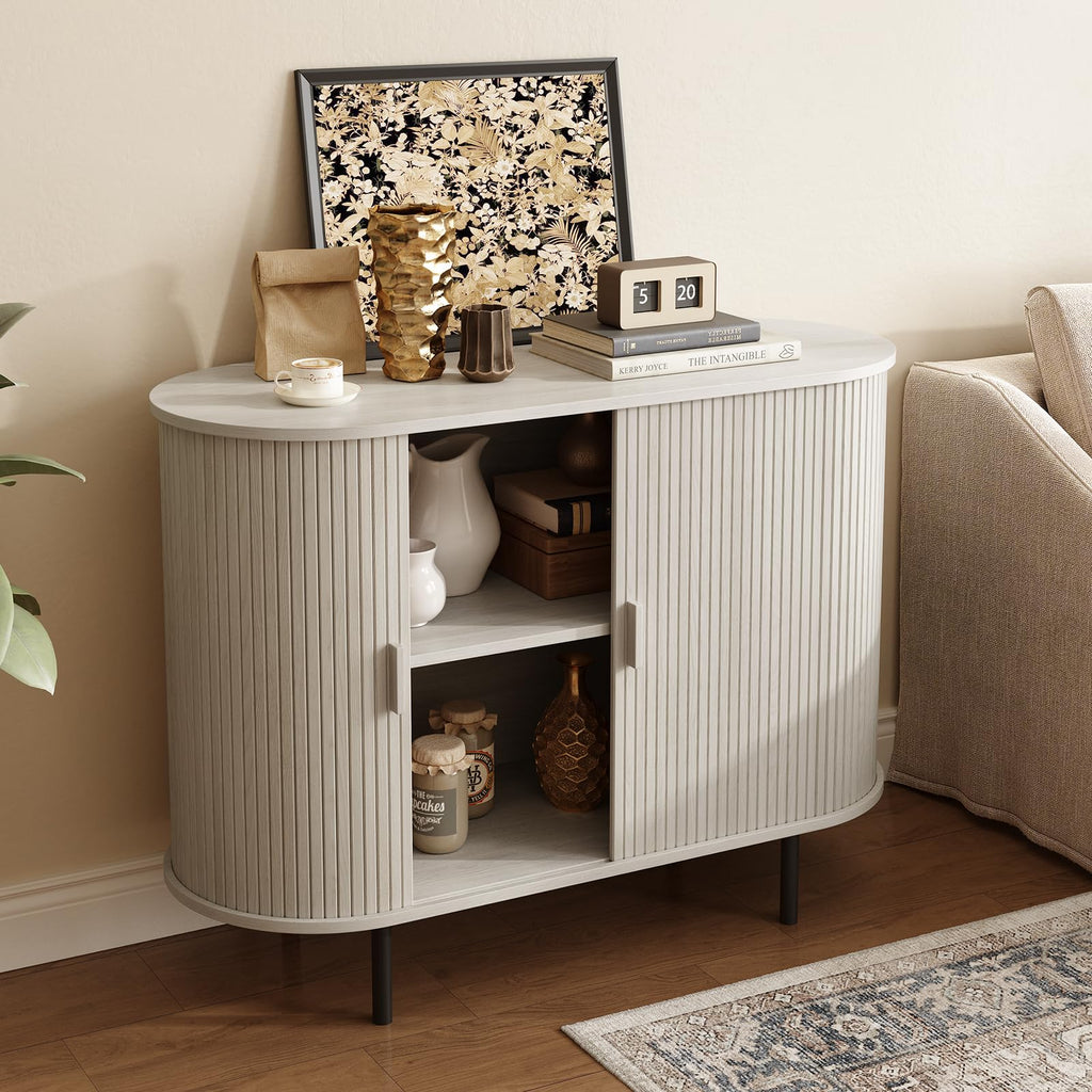 40" Sideboard Buffet Cabinet with Sliding Door S17324