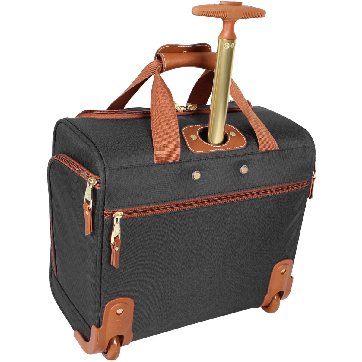 15 Inch Carry on Suitcase Black Y769712