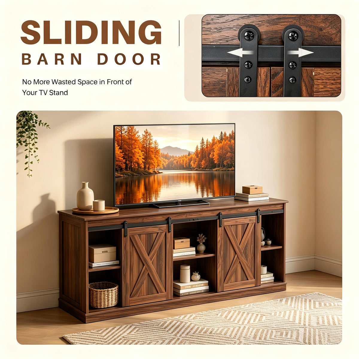 Farmhouse TV Stand for 65" TV C402465