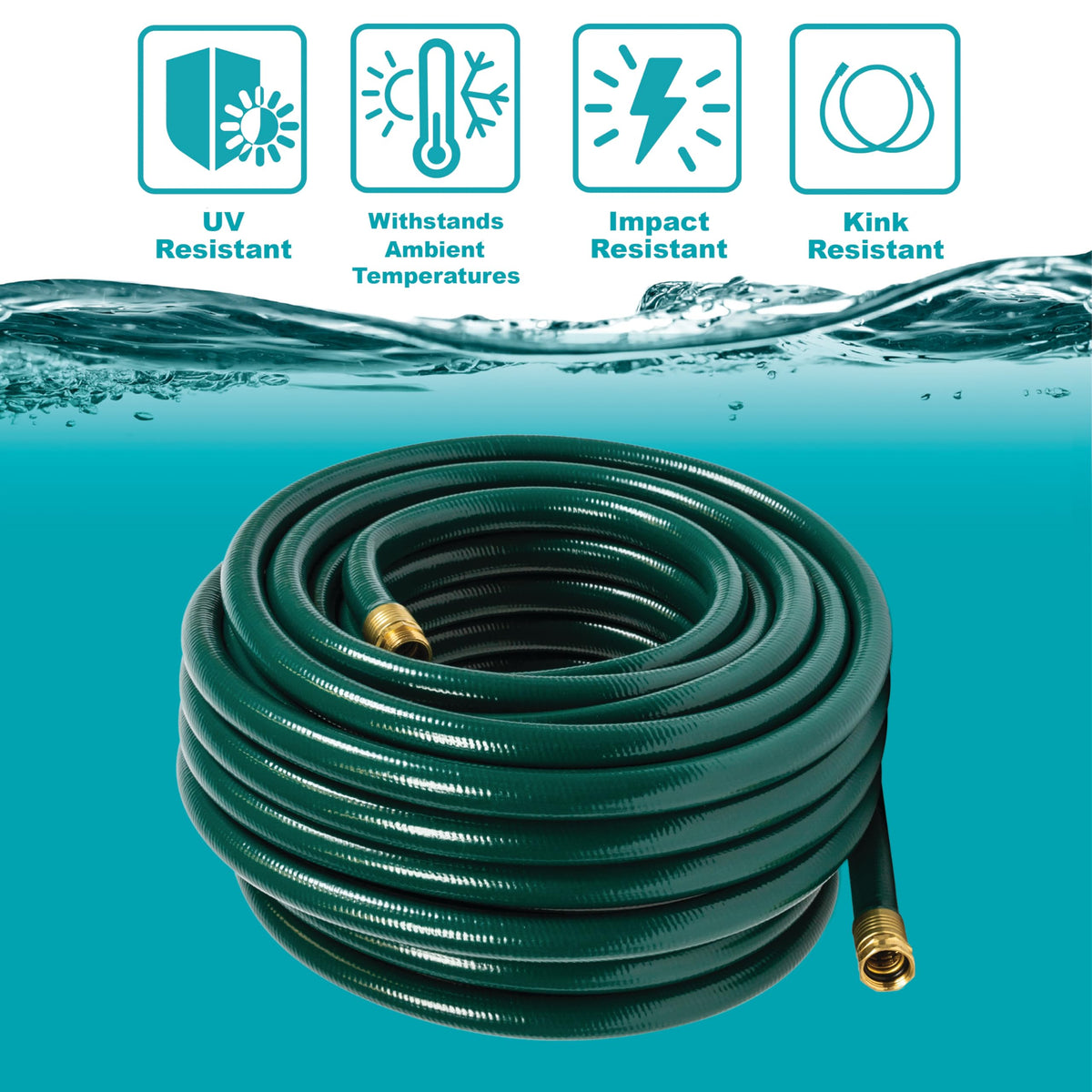 3/4 in x 100 ft Heavy Duty Kink Resistant Garden Hose B38161