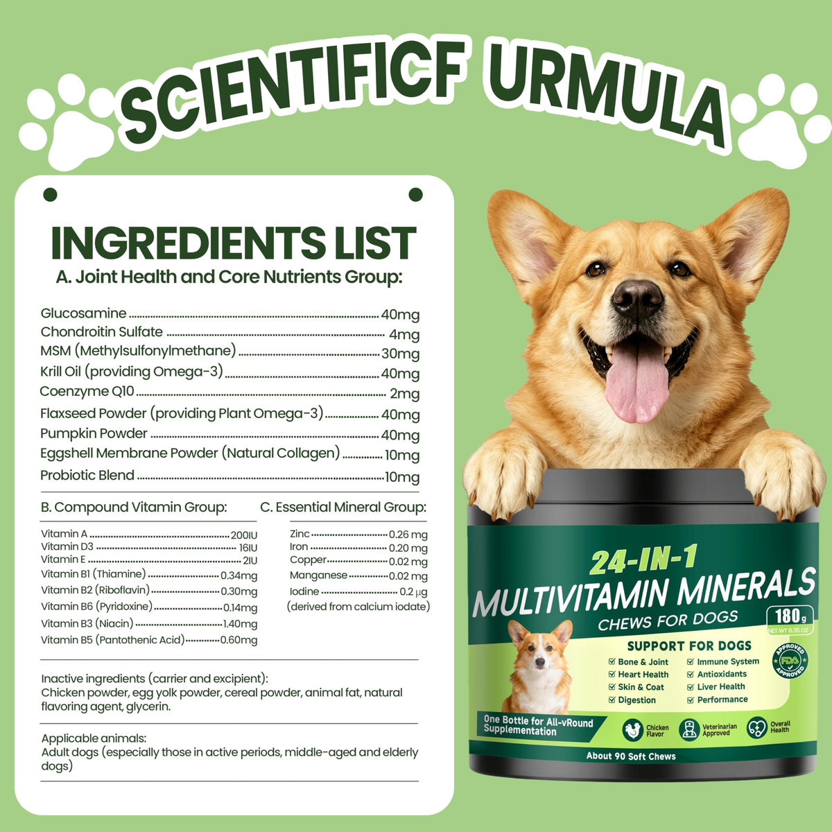 Dog Multivitamin Chewable K1002