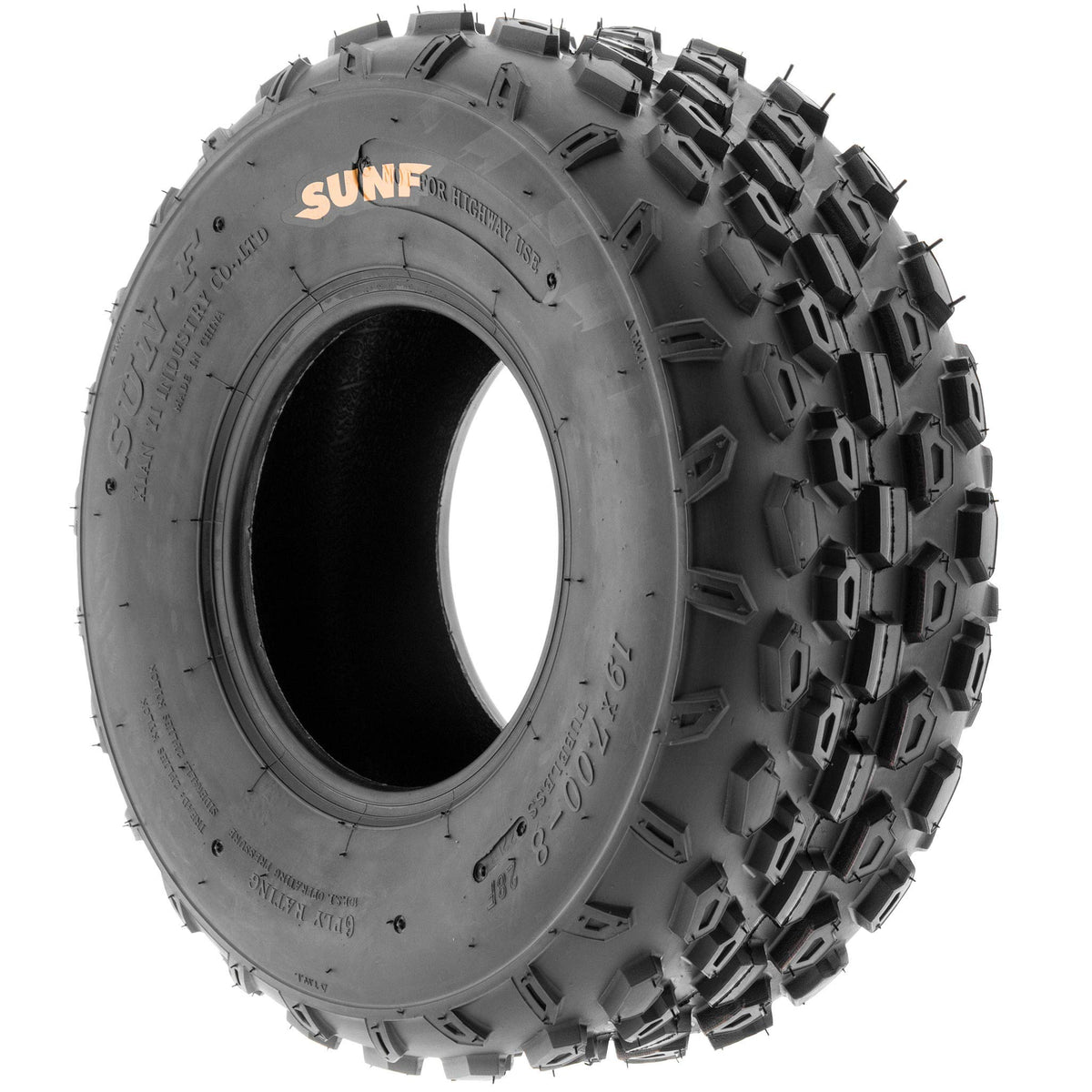 Set of 2 Sport-Racing ATV/UTV Tires 19x7-8 6-PR E46930