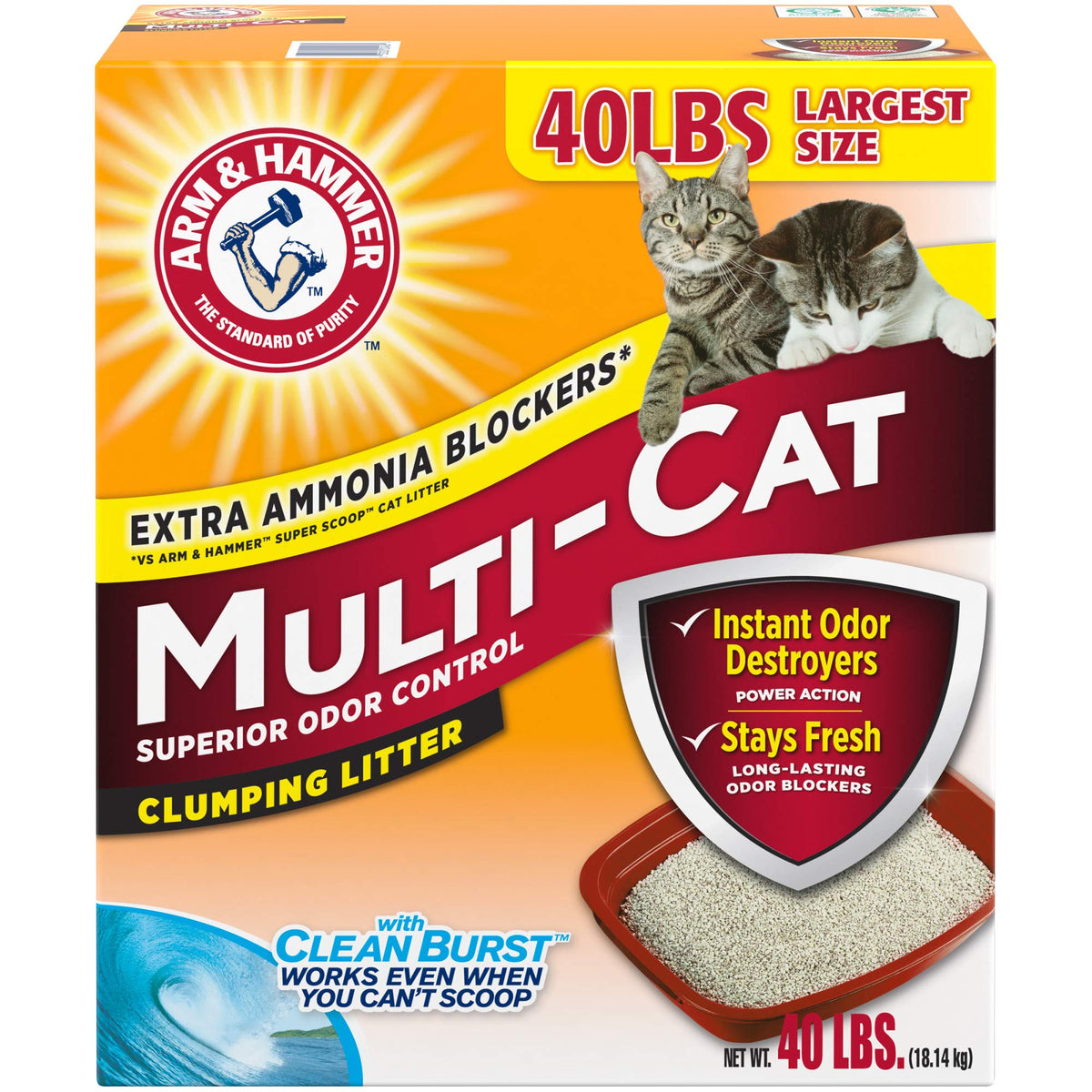 Clumping Cat Litter, 40lb T764912