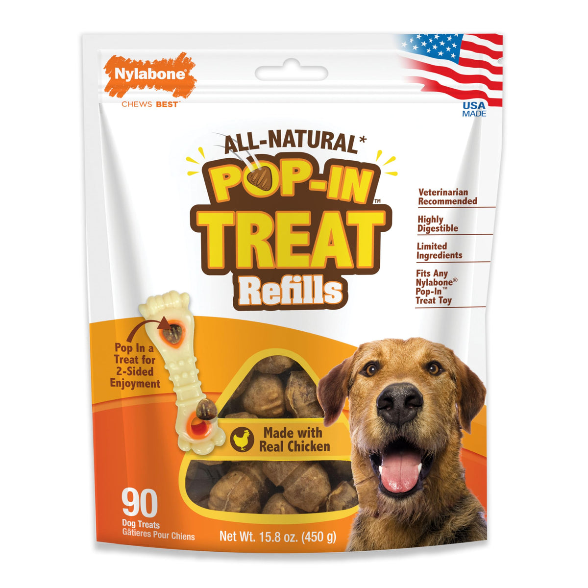 Chicken Dog Treat Refills, 90 Count H2940