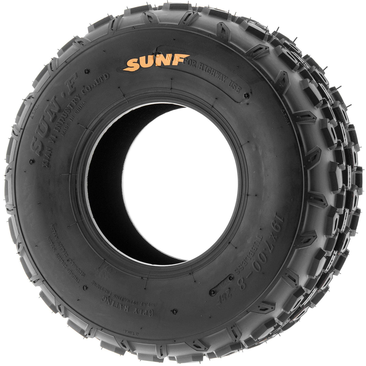 Set of 2 Sport-Racing ATV/UTV Tires 19x7-8 6-PR E46930