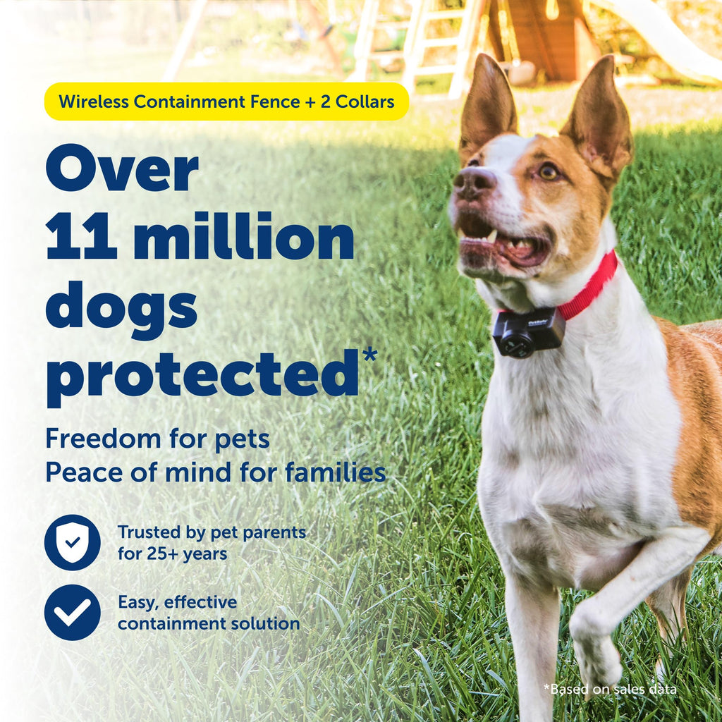Wireless Pet Containment System, 2 Dogs, Up to 1/2 Acre T388084