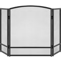 47.5x27.25in 3-Panel Steel Mesh Fireplace Screen Q6307