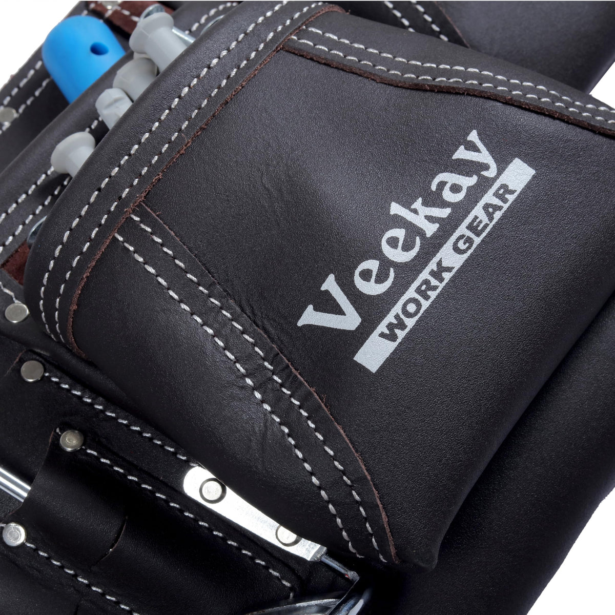 Brown Leather 2-Inch Tool Belt with 12 Pockets N23884